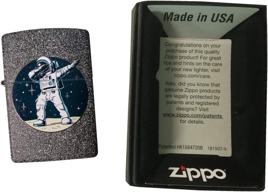 Galactic Dabbing Space Astronaut - Iron Stone Zippo Lighter