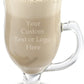 Custom Engraved 8 oz Irish Coffee Glass - Add Your Text or Logo