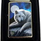 Lisa Parker Guardian of the North White Arctic Wolf - Street Chrome Zippo Lighter