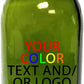 Custom Engraved OR Color Printed 750 ml Glass Wine Bottles - Add Your Text or Logo