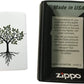 Flourishing Tree with Roots Design - White Matte Zippo Lighter