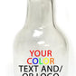 Custom Engraved OR Color Printed 16 oz Corked Glass Bottles - Add Your Text or Logo