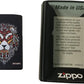 African Tribal Lion Head Design - Black Matte Zippo Lighter
