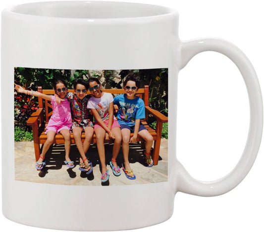 Custom Color Printed 11oz Coffee Mug - Add Your Text, Logo, Photo