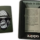 Gorilla Soldier with Army Helmet - Green Matte Zippo Lighter