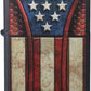 Vintage Americana Flag Design - Navy Matte Zippo Lighter