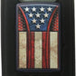 Vintage Americana Flag Design - Navy Matte Zippo Lighter