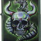 Metallic Dragon & Skull - High Polish Green/Chameleon Zippo Lighter