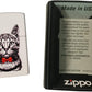 Cool Bow Tie Black and White Cat Design - White Matte Zippo Lighter