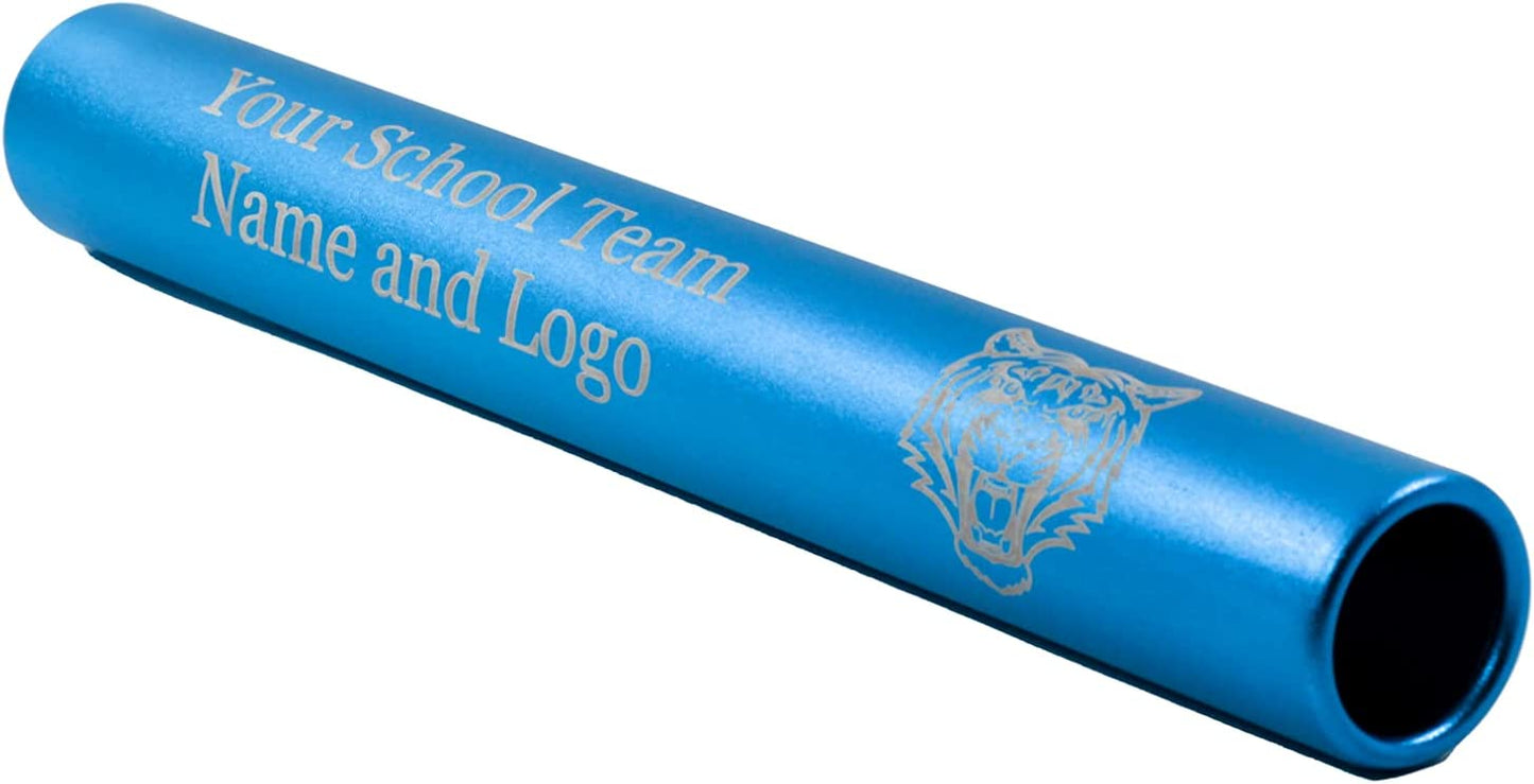 Custom Engraved Aluminum Track and Field Relay Baton - Add Your Team Name or Logo