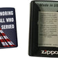 Honoring All Who Served American Flag - Navy Matte Zippo Lighter