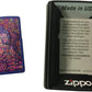 Buddha Vivid Colors Statue Painting - Royal Blue Matte Zippo Lighter