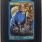 Playful Orange and Grey Kittens with Blue Yarn Ball - High Polish Blue/Sapphire Zippo Lighter