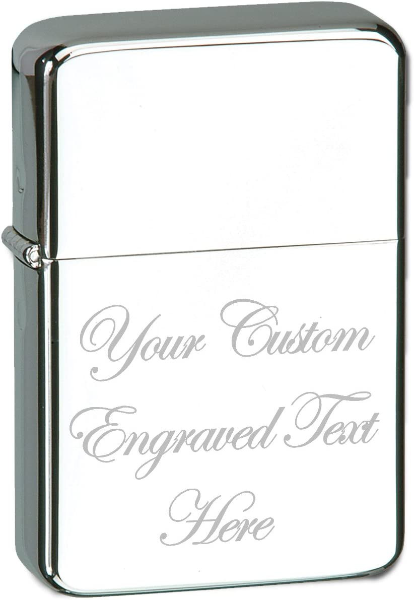 Custom Engraved Vector KGM Thunderbird Vintage Metal or Matte Lighter - Add Your Text, Logo, Photo