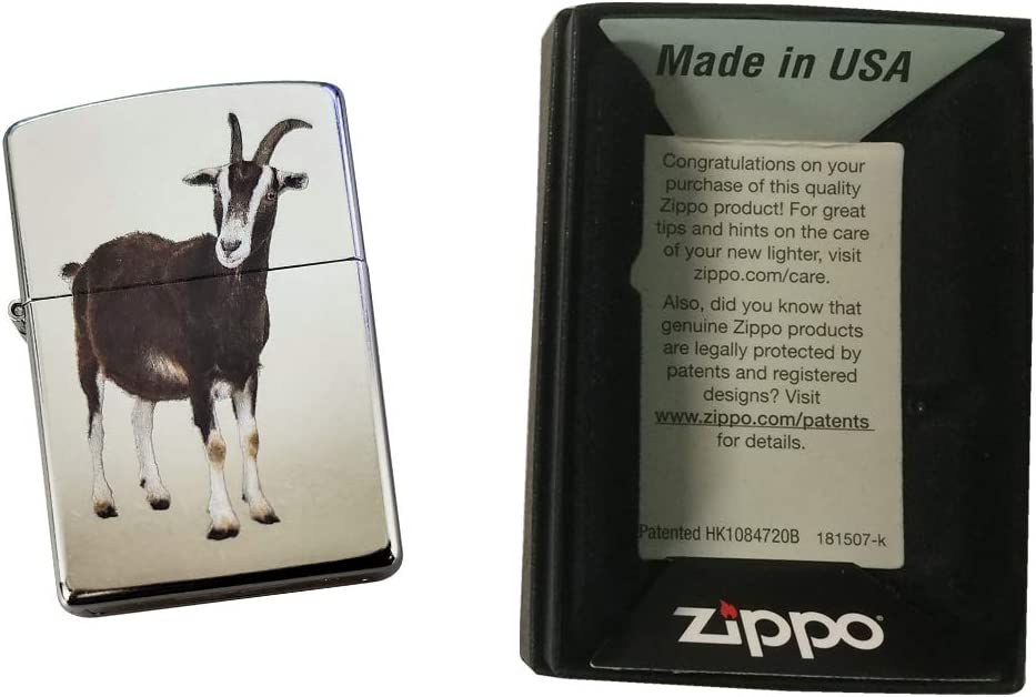 Cute Goat - Street Chrome Zippo Lighter