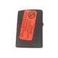 Queen of Diamonds Card Gambling with Kings - Black Matte Zippo Lighter