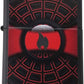 Industrial Spider Web Flame Design - Black Matte Zippo Lighter