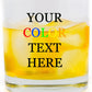 Custom Color Printed 9 oz Scotch Glass - Add Your Text or Logo
