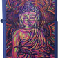 Buddha Vivid Colors Statue Painting - Royal Blue Matte Zippo Lighter