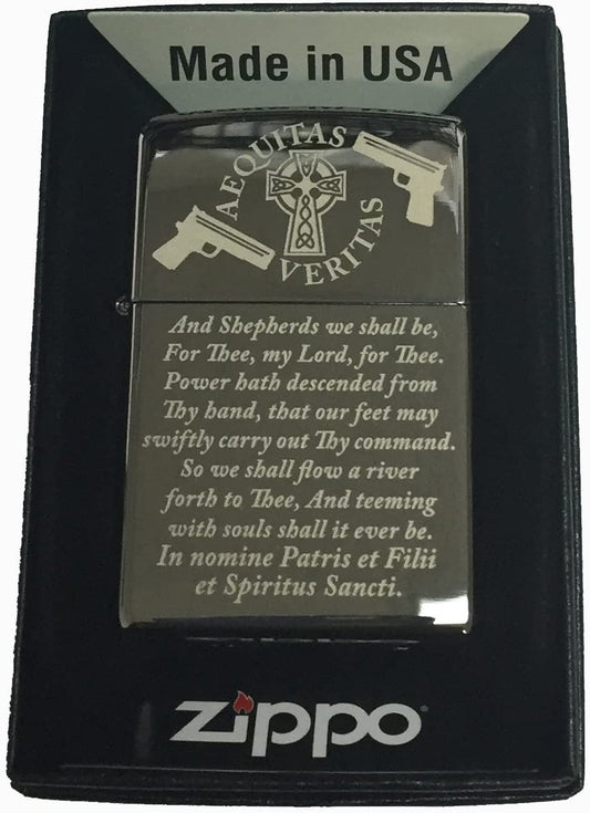 Boondock Saints Family Prayer - Engraved Zippo Lighter - Choose from 3 Finishes