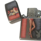 Red Costumed Playboy Cocktail Waitress with Logo - High Polish Chrome Zippo Lighter