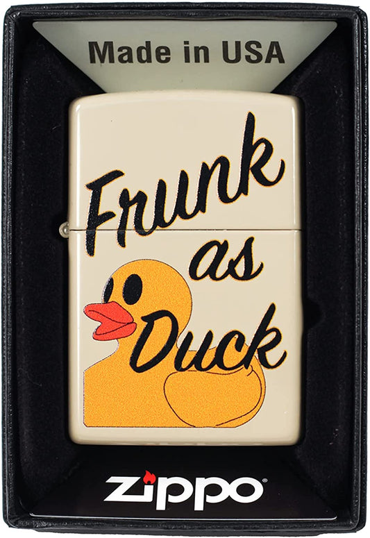 Frunk as Duck - Flat Sand Zippo Lighter