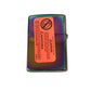 9 Point Weed Leaf - Engraved Multi Color/Spectrum Zippo Lighter