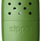 Zippo Refillable Deluxe 12 Hour Moss Green Hand Warmer with Pouch, Hat Shark Exclusive