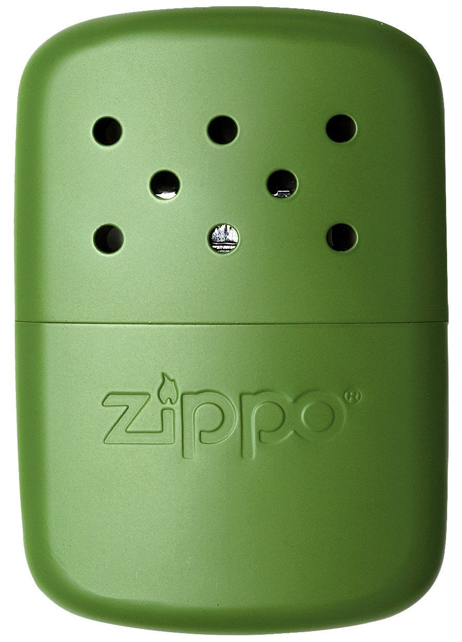 Zippo Refillable Deluxe 12 Hour Moss Green Hand Warmer with Pouch, Hat Shark Exclusive