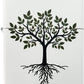 Flourishing Tree with Roots Design - White Matte Zippo Lighter