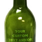 Custom Engraved OR Color Printed 750 ml Glass Wine Bottles - Add Your Text or Logo