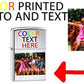 Custom Color Printed High Polish Chrome Zippo Lighter - Add Your Text, Logo, Photo