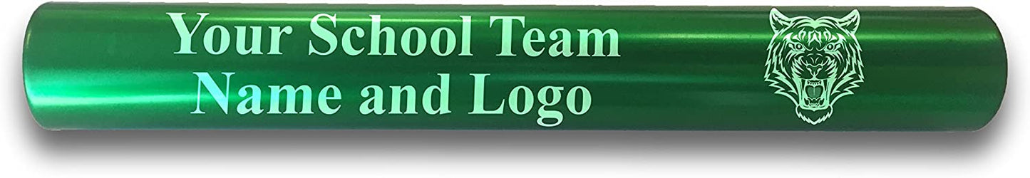 Custom Engraved Aluminum Track and Field Relay Baton - Add Your Team Name or Logo