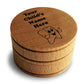 Customized Engraved OR Color Printed Wooden Tooth Box with Lid