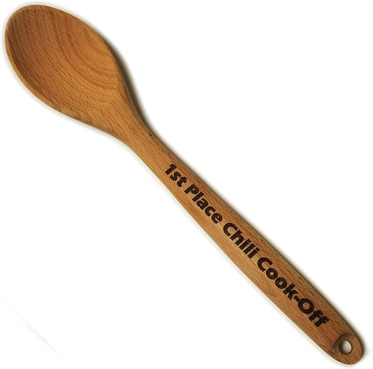 1st Place Chili Cook Off - Engraved Wooden Spoon