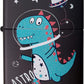 Explore the Universe with the Astro Dino - Black Matte Zippo Lighter