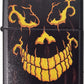 Scary Jack O Lantern Pumpkin Face - Black Matte Zippo Lighter