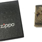 Anne Stokes Dragon Emblem with Scales Design - Fusion High Polish Brass Zippo Lighter