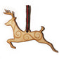 Decorated Reindeer Laser Engraved Wooden Christmas Tree Ornament Gift Seasonal Decoration