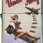Bombs Away Falling Missile Girl - High Polish Green/Chameleon Zippo Lighter