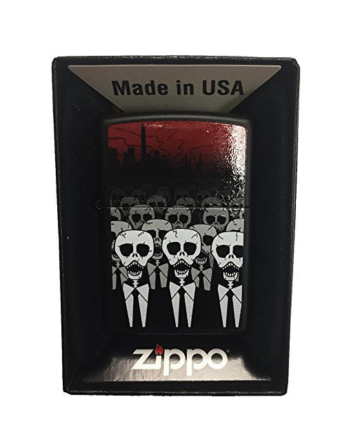 Zippo Custom Lighter - Dead Suits - Regular Black Matte