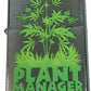 Plant Manager - Brushed Chrome Zippo Lighter