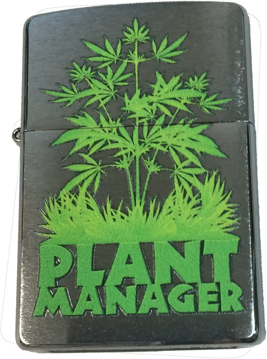 Plant Manager - Brushed Chrome Zippo Lighter