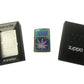 9 Point Weed Leaf - Engraved Multi Color/Spectrum Zippo Lighter
