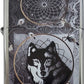 Native Dreamcatcher Wolf - Brushed Chrome Zippo Lighter