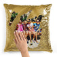 Custom Color Printed Square or Heart Sequin Pillowcase - Add Your Text, Logo, Photo