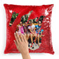 Custom Color Printed Square or Heart Sequin Pillowcase - Add Your Text, Logo, Photo