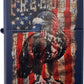 American Flag Freedom Eagle - Navy Matte Zippo Lighter