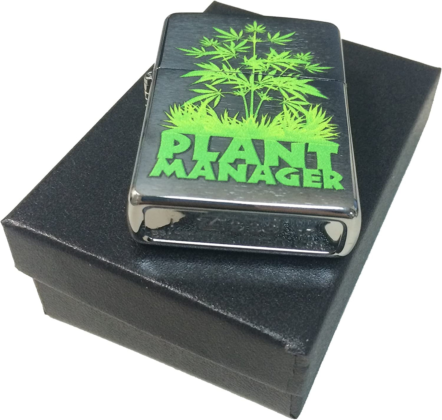 Plant Manager - Brushed Chrome Zippo Lighter