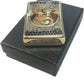 Anne Stokes Dragon Emblem with Scales Design - Fusion High Polish Brass Zippo Lighter